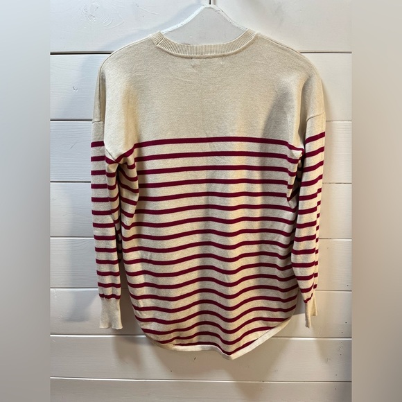 MARLED Burgundy Striped Sweater - M - Picture 8 of 8